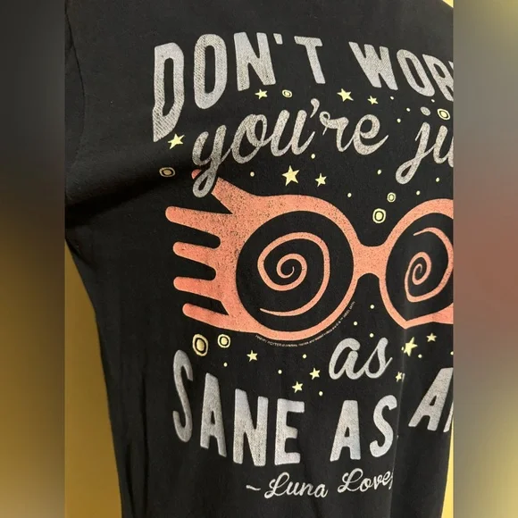 EUC Delta Soft Women's Luna Lovegood Blue and Pink Just As Sane Size Medium - Picture 2 of 6